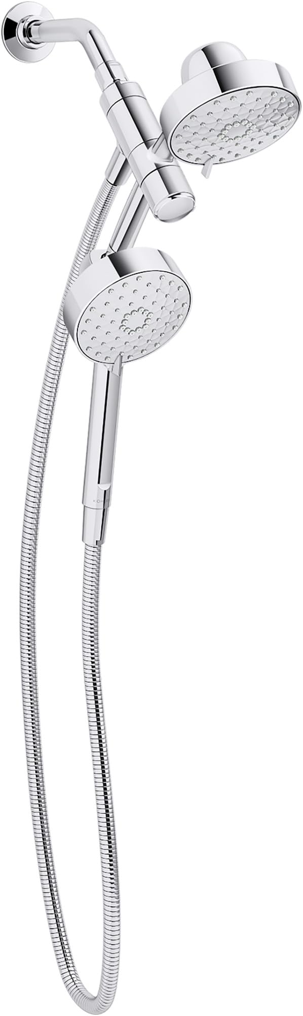 KOHLER Awaken 2-in-1 shower head with versatile spray options for daily use.