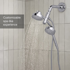 KOHLER Awaken intense drenching spray for fast shampoo rinses.