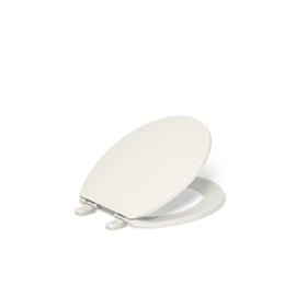 Kohler Brevia Biscuit round seat front view with soft-close action