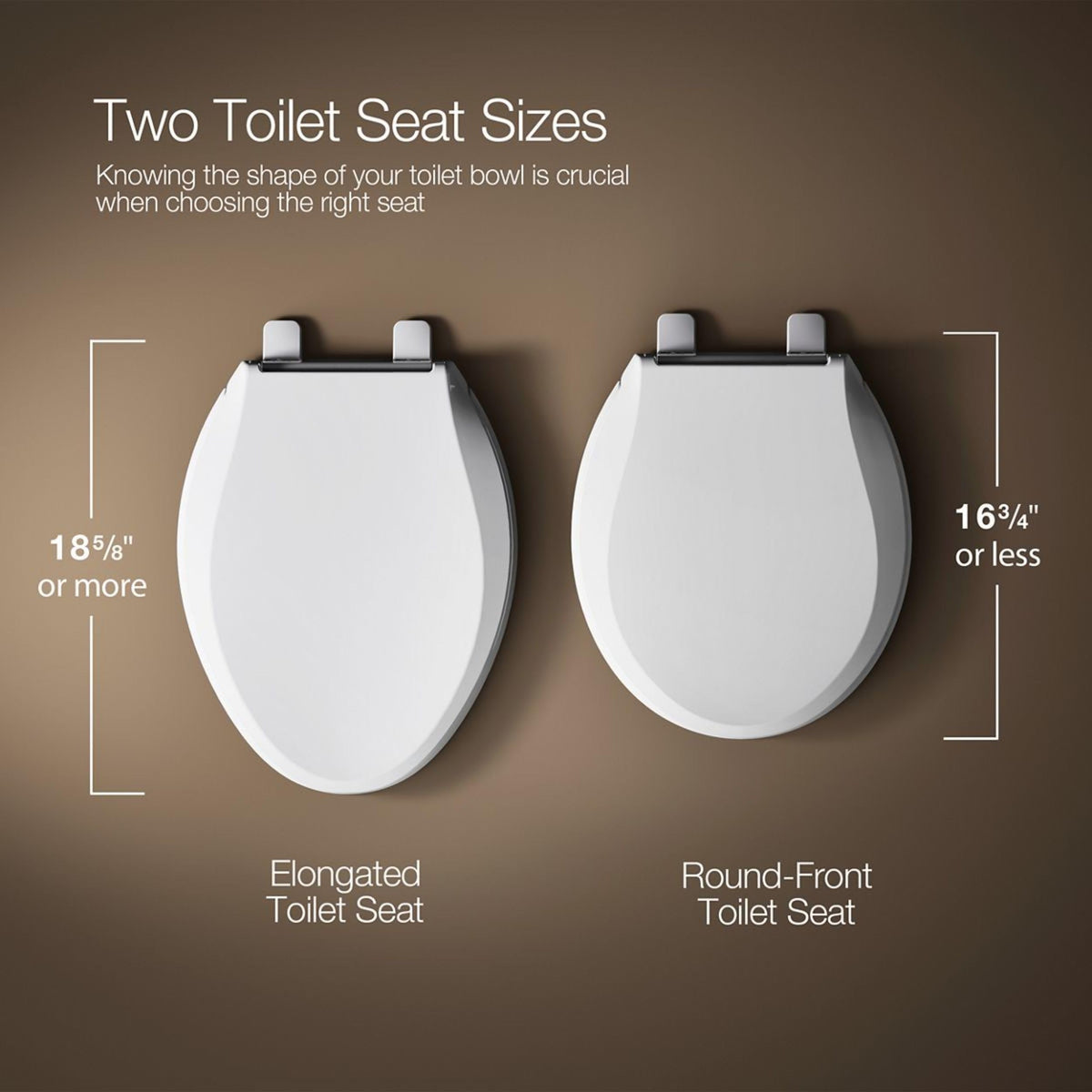 Kohler Brevia elongated seat fits most elongated toilets