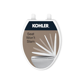 Kohler Brevia quiet-close hinges for a calmer bathroom