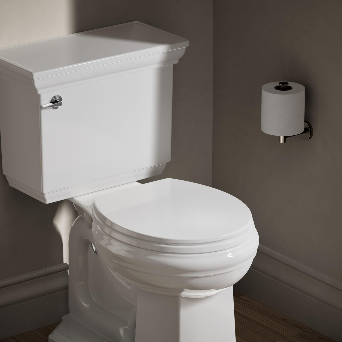 Kohler Brevia seat removal enables easy cleaning access