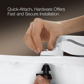 Soft-close lid reduces noise during bathroom routines.