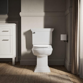 Kohler Brevia soft-close action reduces slamming noises