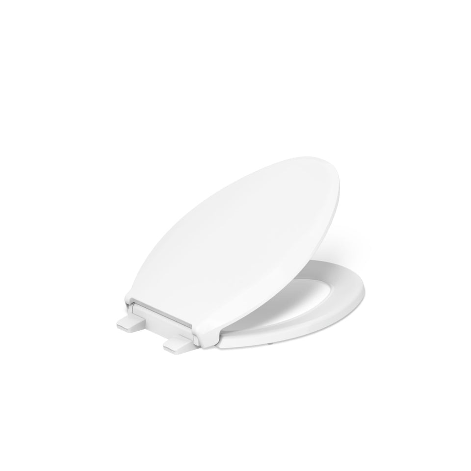 KOHLER Cachet Nightlight elongated seat with gentle glow for safer night visits.