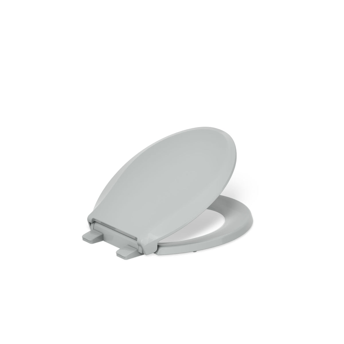 Kohler Cachet round seat ice grey front view with modern styling