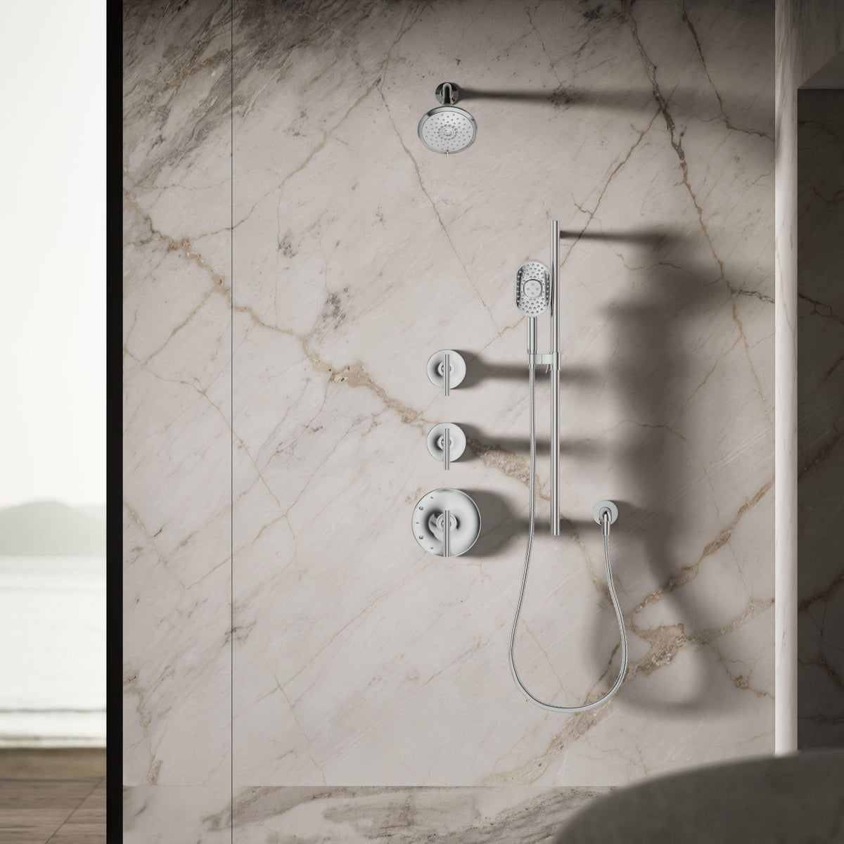 KOHLER Forté delivers steady 2.5 GPM flow for consistent rinsing.