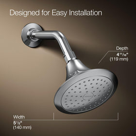 Kohler Forté air-induction system enriches water with air for a powerful feel.