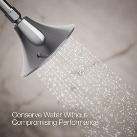 Kohler Forté corrosion-resistant finish resists scratches and tarnish over time.
