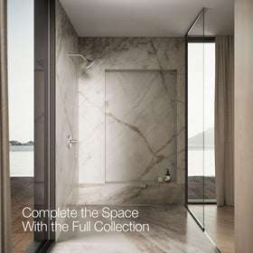 Kohler Forté five-and-a-half-inch sprayface covers broad areas with even flow.