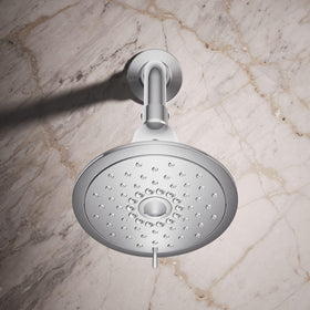 KOHLER Forté with Katalyst technology delivers fuller droplets.