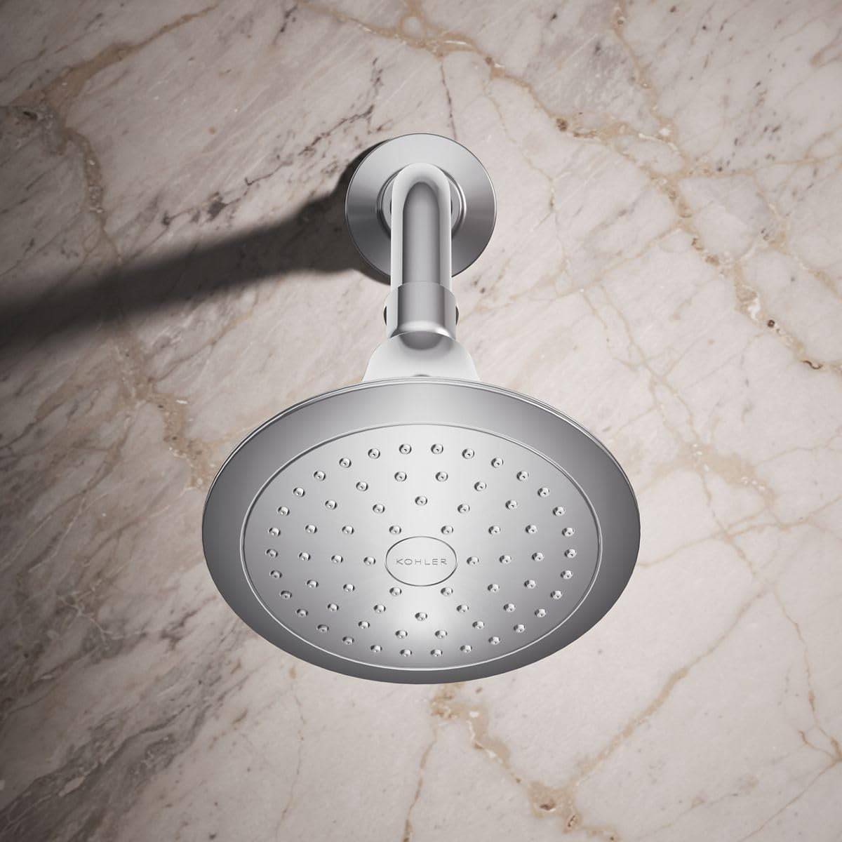 Kohler Forté MasterClean sprayface stays easy to wipe clean, reducing mineral buildup.