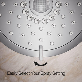 KOHLER Forté polished chrome finish resists corrosion and tarnish.