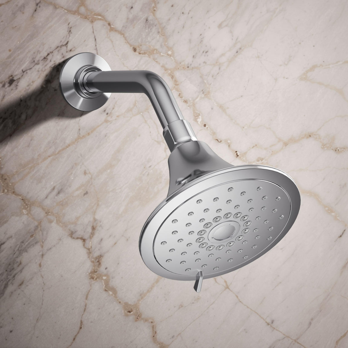 KOHLER Forté pulsating massage targets back and shoulders.