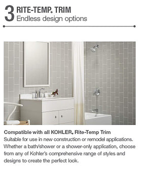 Adjustable high temperature limit stop enabling safe, customizable showers.