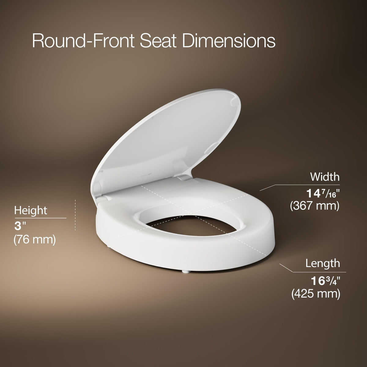 KOHLER Hyten quick-attach hardware for simple above-the-bowl installation