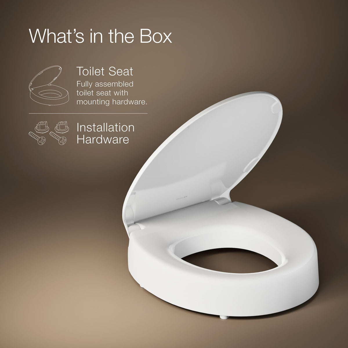 KOHLER Hyten white finish to match bathroom decor