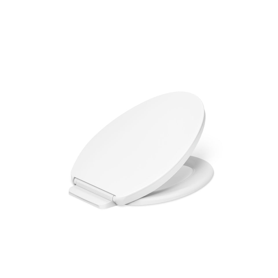 Kohler K-26801-0 Impro ReadyLatch lid cover for a clean bathroom look.