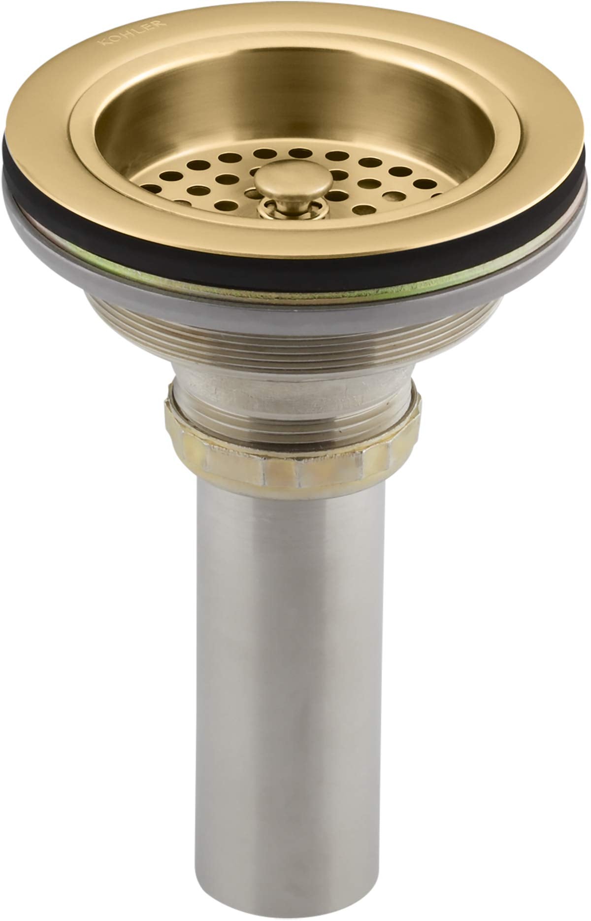 KOHLER K-8801-2MB duostrainer basket in brushed Moderne Brass for smooth drainage