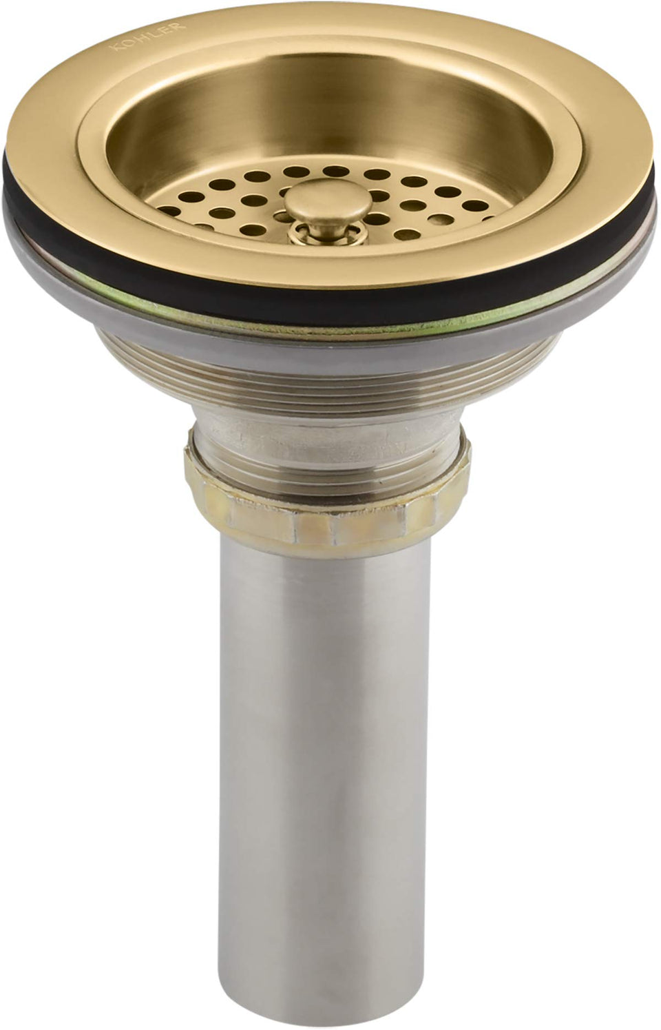 KOHLER K-8801-2MB duostrainer basket in brushed Moderne Brass for smooth drainage