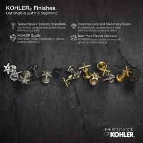 KOHLER K-8801-2MB duostrainer with open/close stopper in brushed Moderne Brass