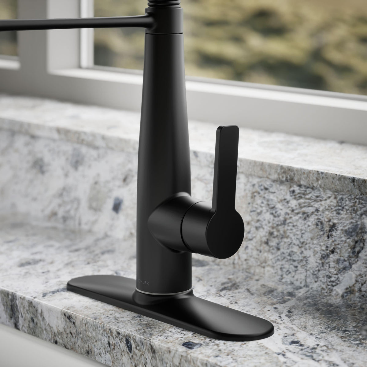 Kohler K-REC22745-SD-BL matte black finish adds modern style