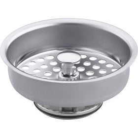 KOHLER K8803-CP duostrainer basket in polished chrome adds durable sink protection