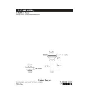 Vibrant PVD finish option on KOHLER duostrainer for color matching