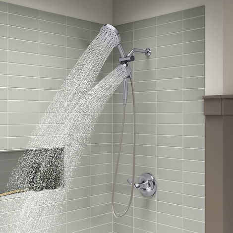 Kohler Prone 3 in 1 shower head with versatile sprays for a refreshing rinse