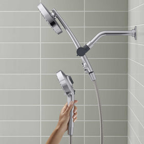 Kohler Prone PowerSweep jet demonstrates cleaning power for walls and pets