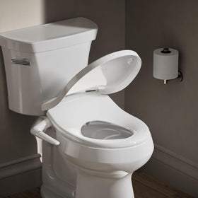Kohler PureWash M250 spray wand shows adjustable position for personalized cleansing.