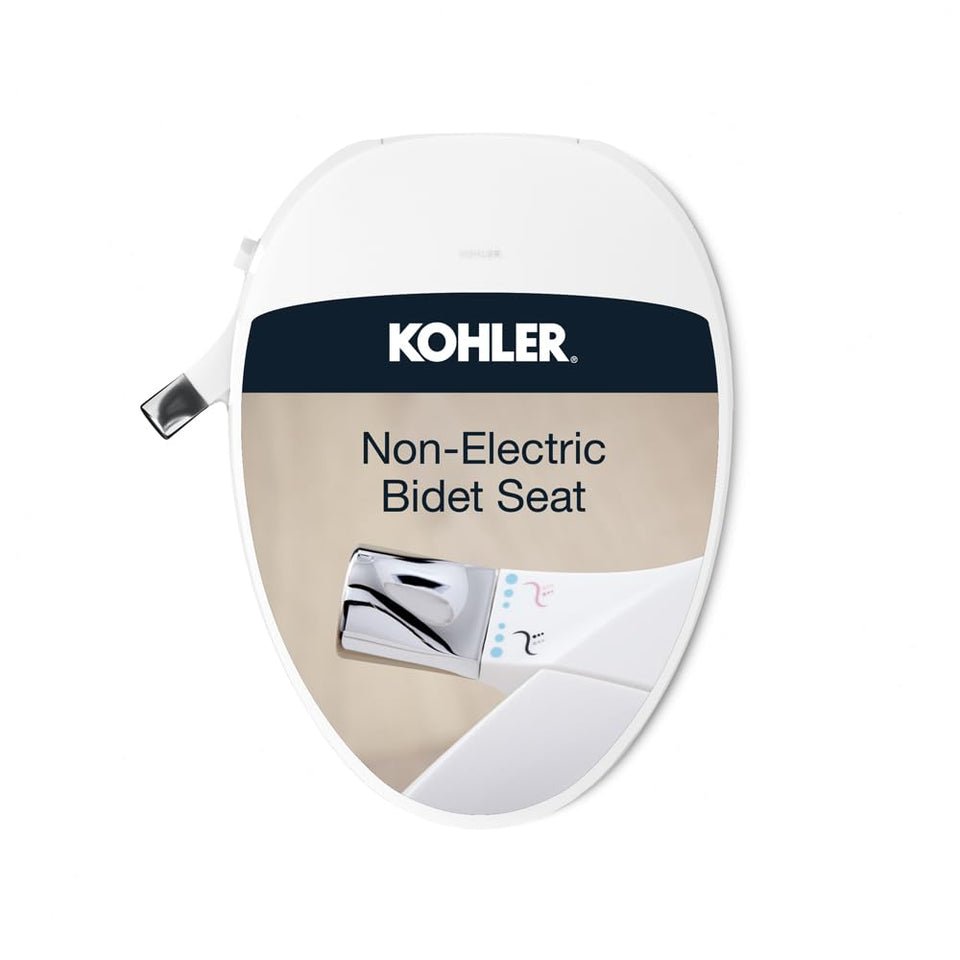 Kohler PureWash M300 chrome handle for easy water control.