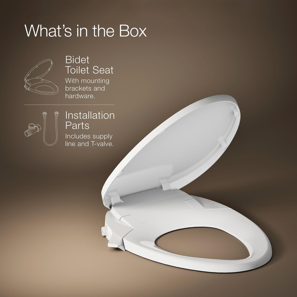 Kohler PureWash M300 ergonomic seat for comfortable use