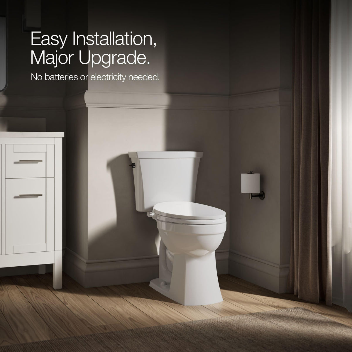Kohler PureWash M300 quick-release hinges enable easy seat removal
