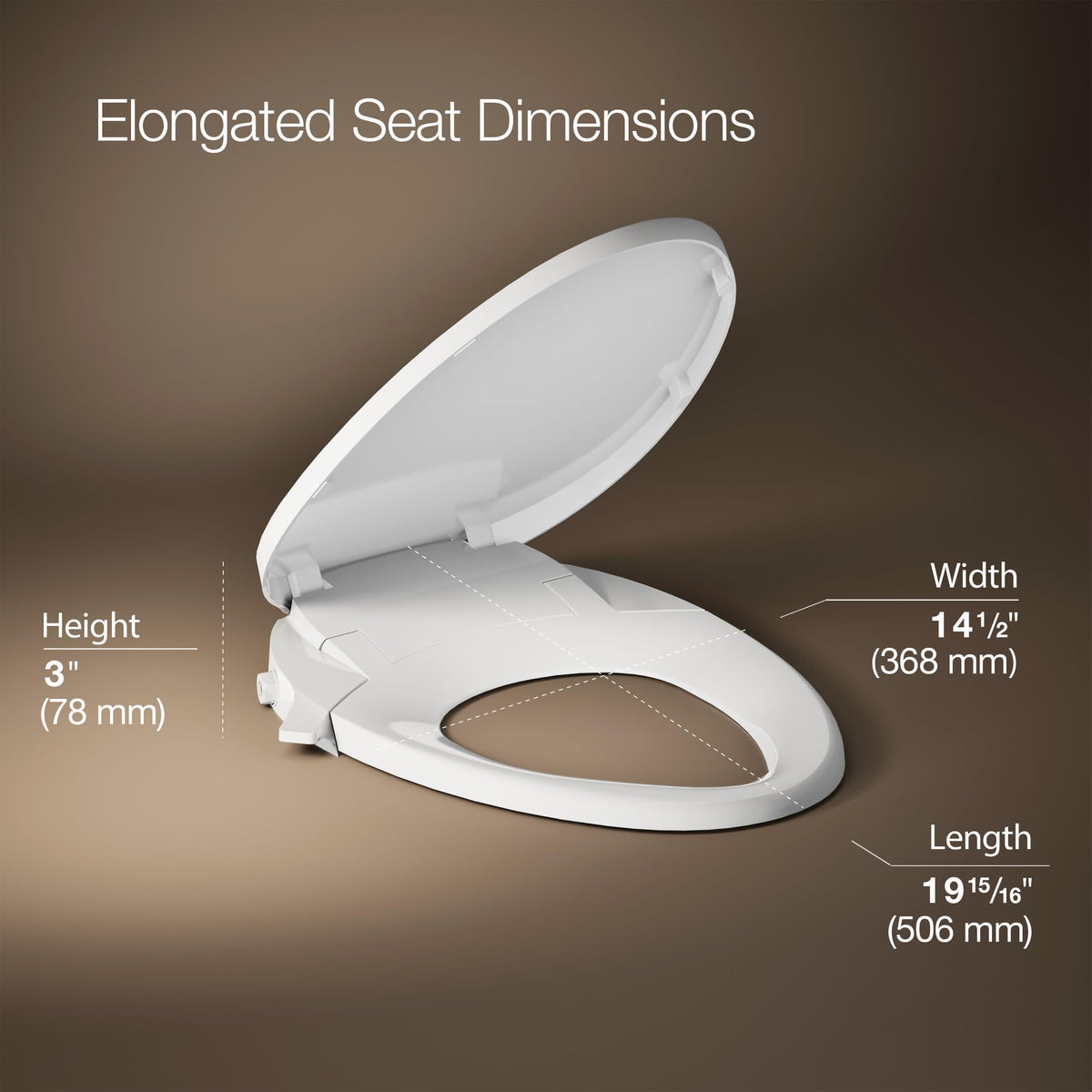 Kohler PureWash M300 side lever for easy water pressure adjustment
