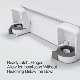 KOHLER ReadyLatch hinge allows quick removal for thorough cleaning.