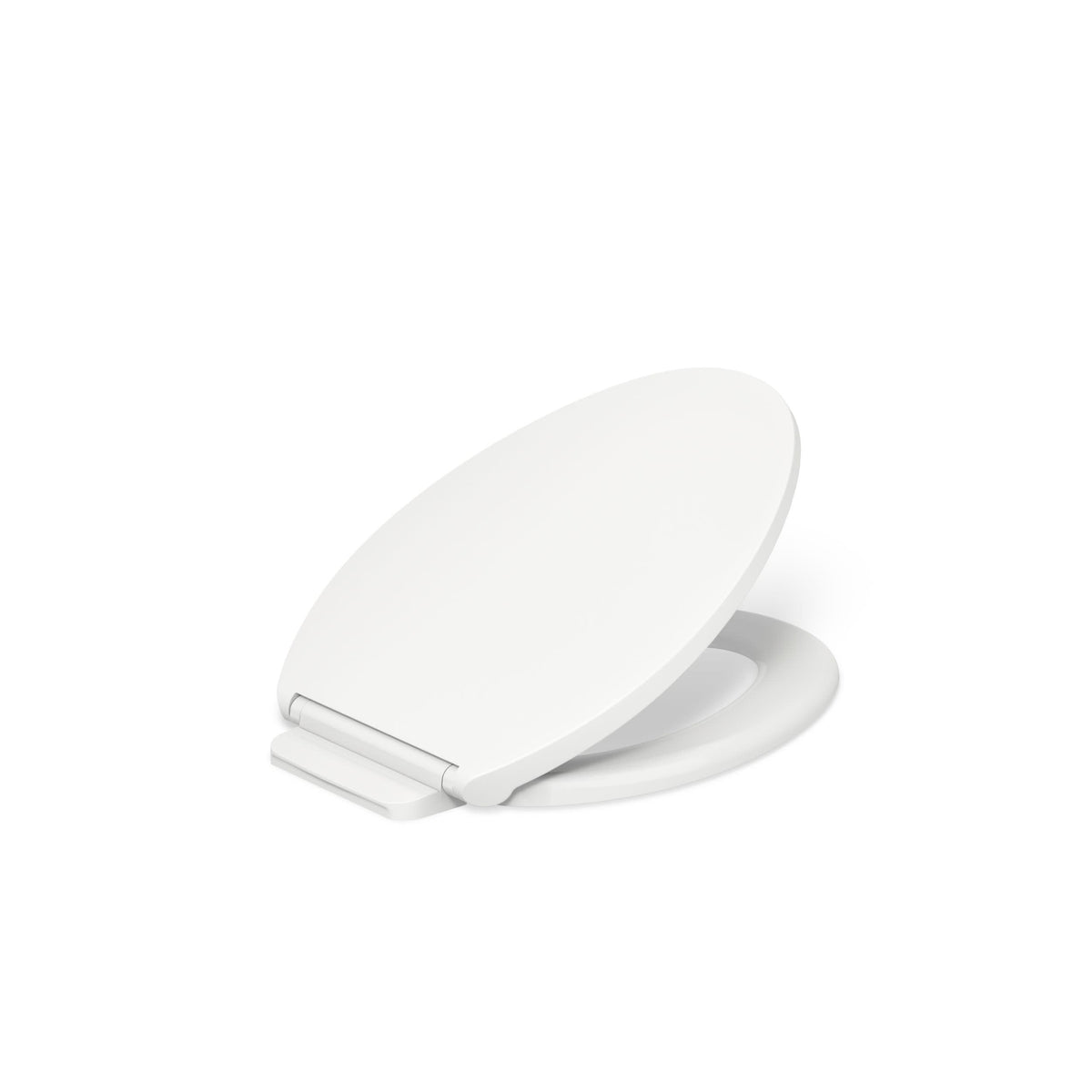 KOHLER Glissade readylatch quiet close seat white with above-bowl installation for quick setup