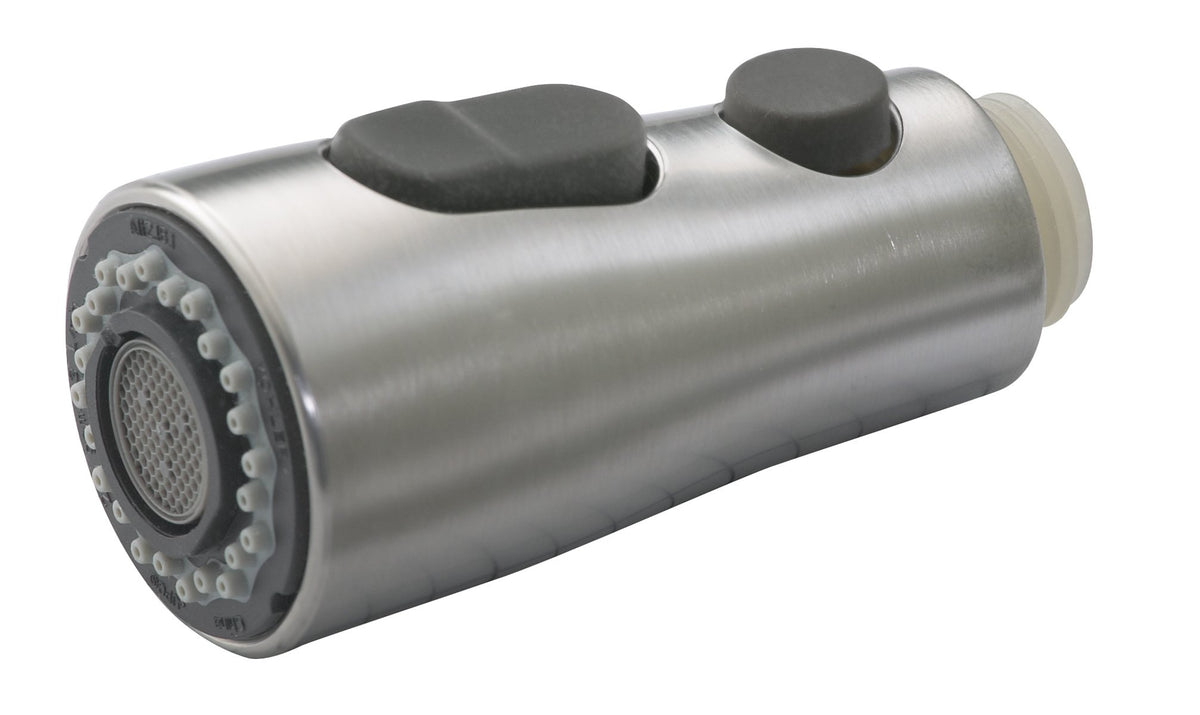 Simplice pull-down sprayhead compatibility enables easy replacement with Kohler faucets.