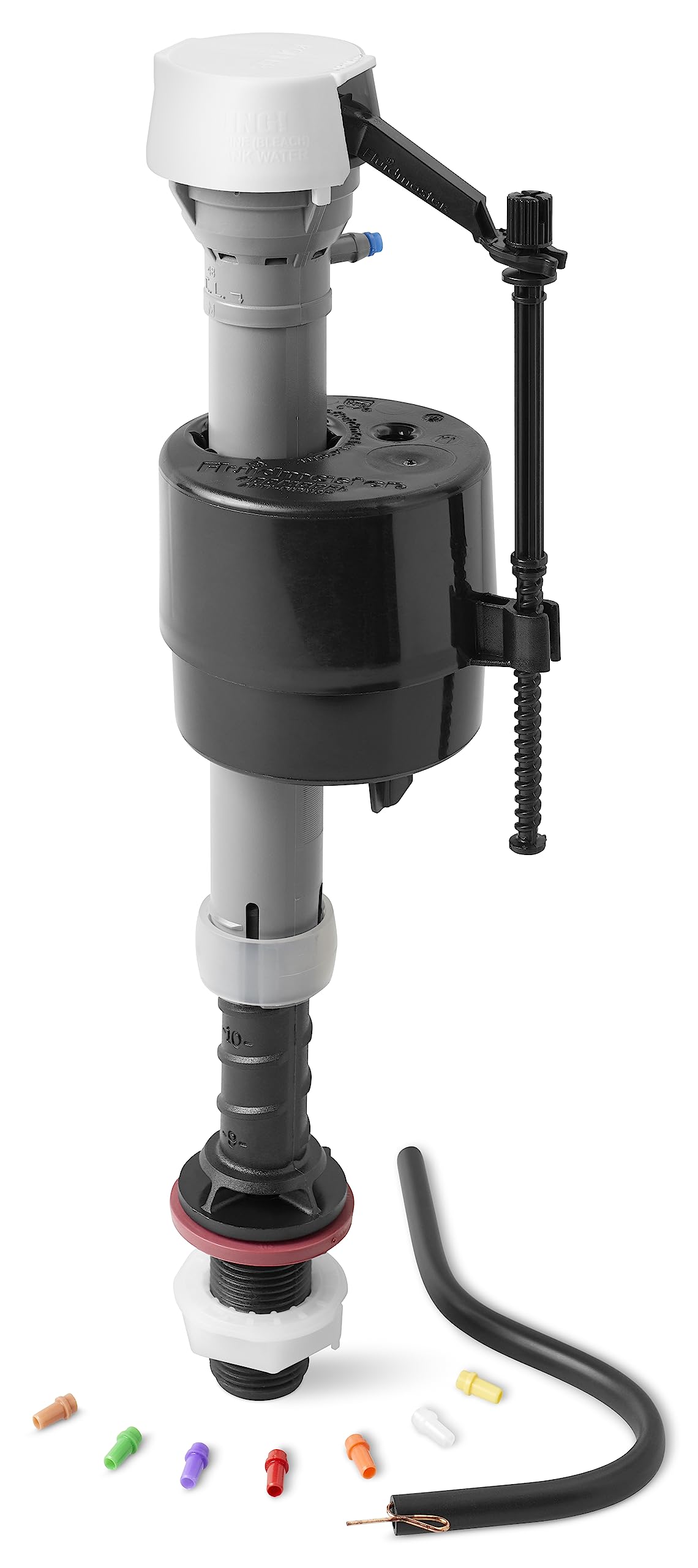 KOHLER Valve cap color variation image highlights non-abrasive cleaning guidance.