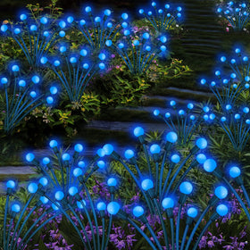Kohlrabi night garden ambience with swaying lights enhances outdoor spaces