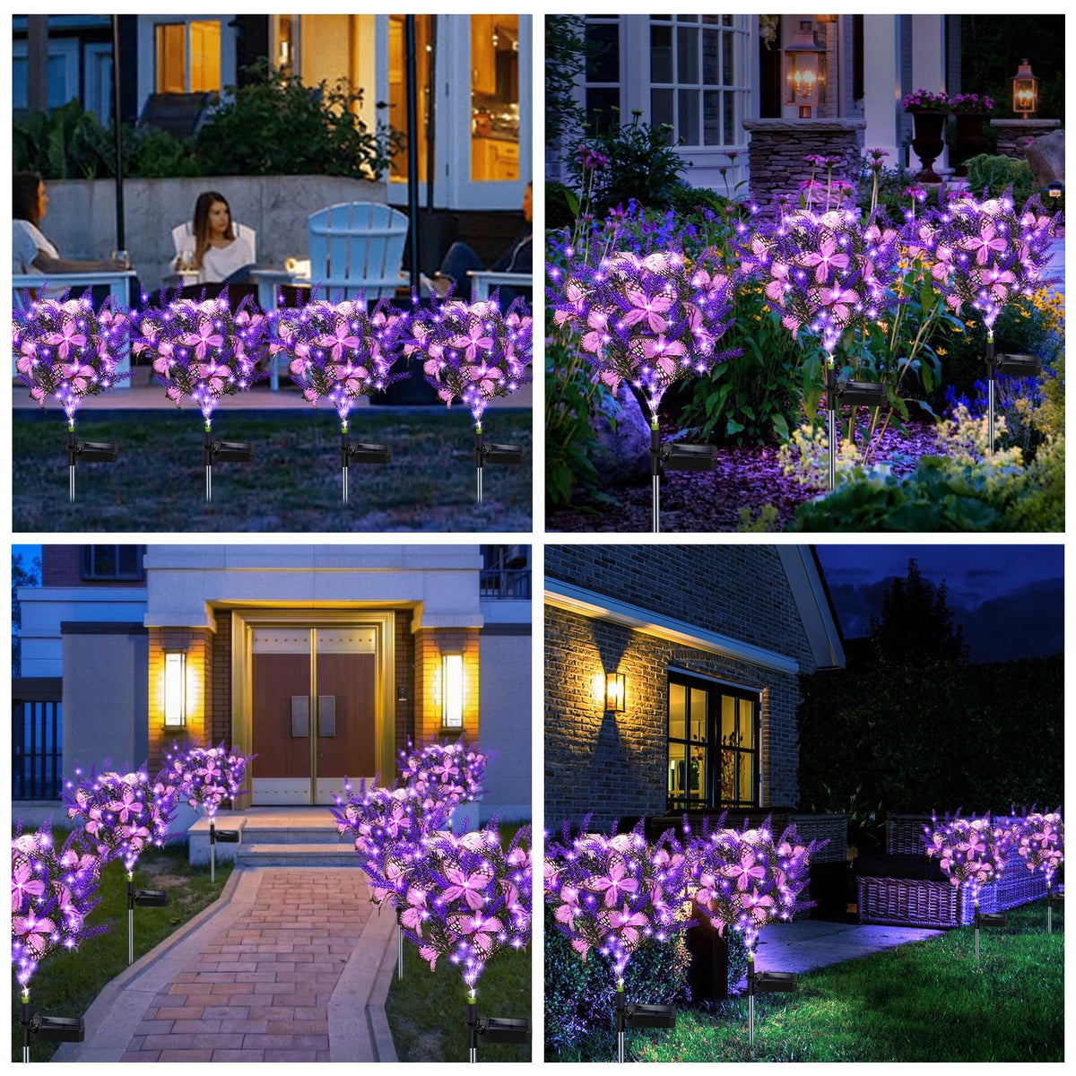 Kohlrabi garden lights add whimsy to lawns and flower beds at night