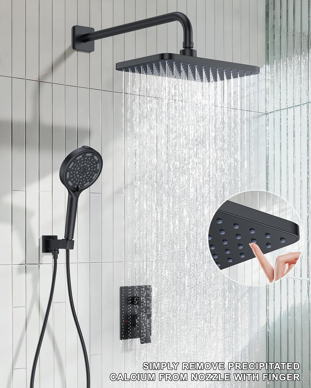 KOJOX handheld filtered sprayer delivers purified water for gentle rinsing.