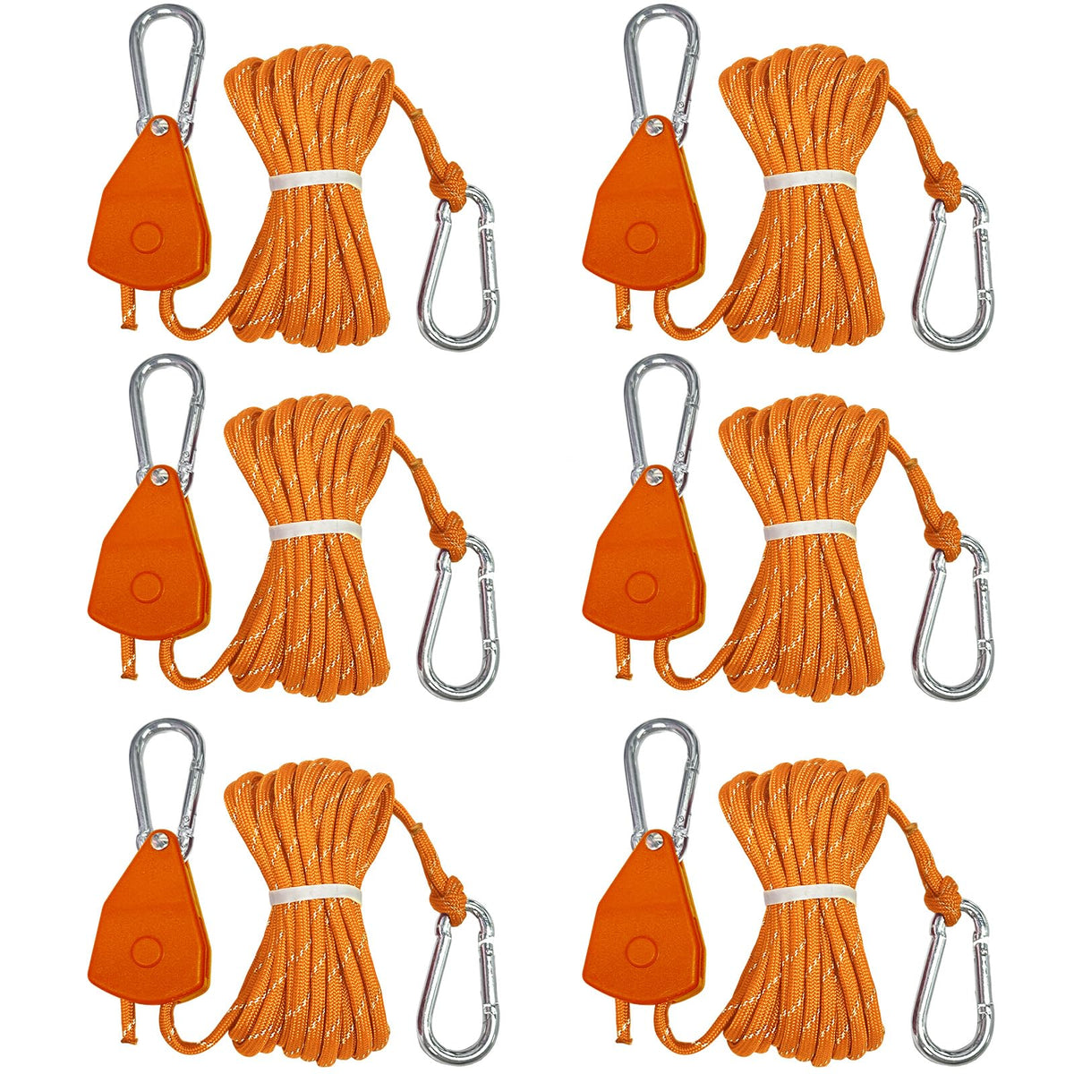 KOKKOYA 14ft retractable paracord rope securing a tarp with reliable tension.