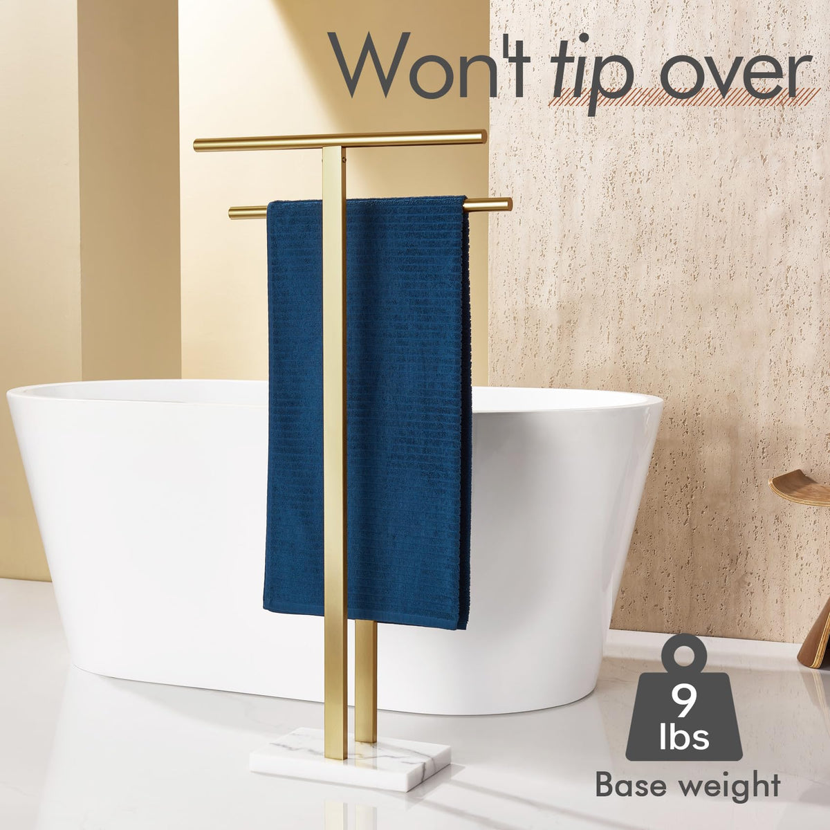 KOKOSIRI anti-slip pads protect floors and prevent rack movement.