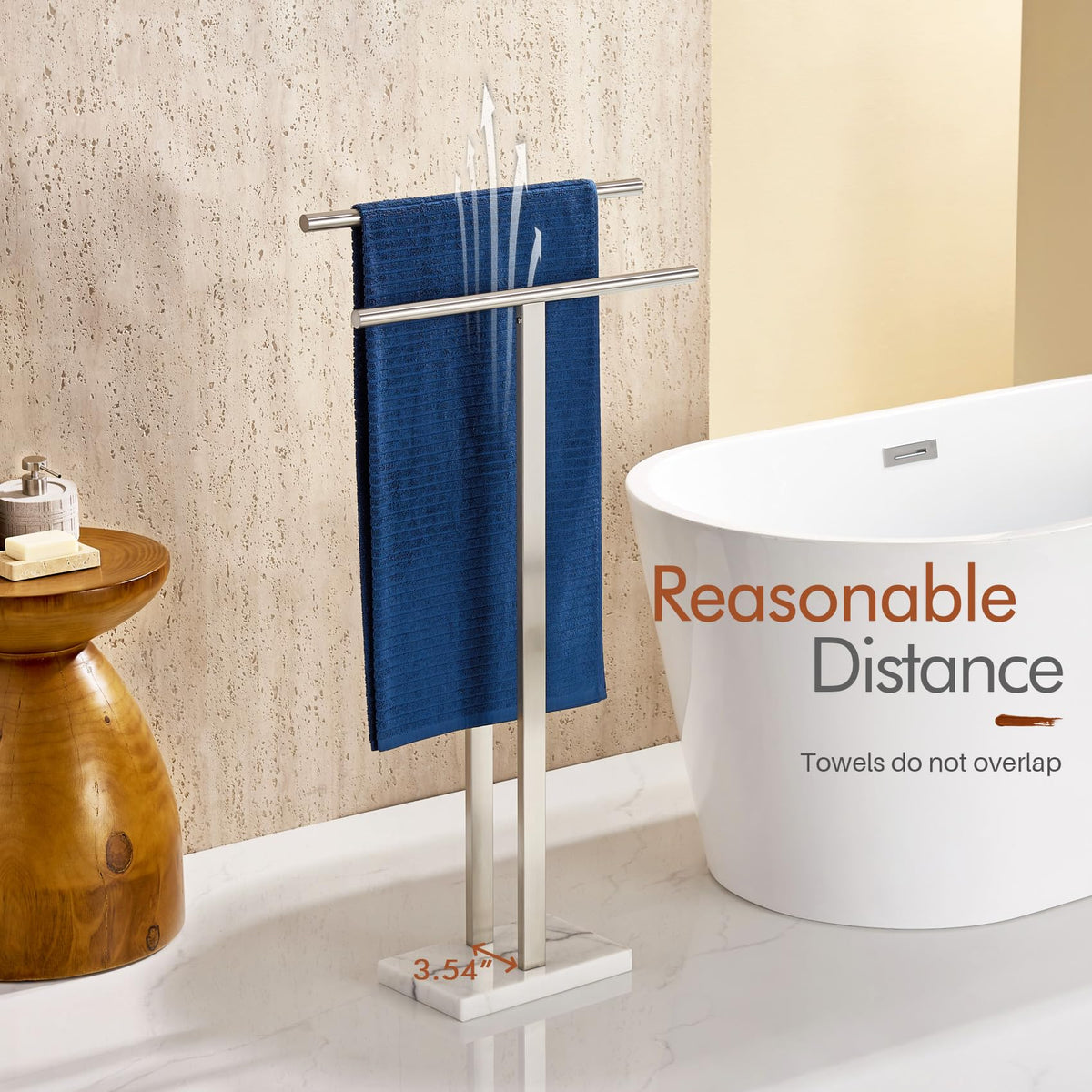 KOKOSIRI anti-slip base pads keep base steady and protect floors.