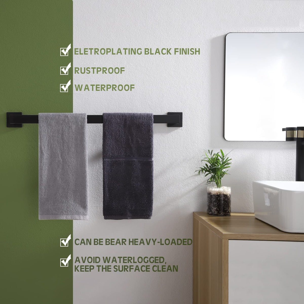 KOKOSIRI included installation hardware simplifies wall mounting.