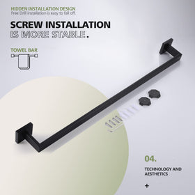 Screw and bracket set included for solid mounting under KOKOSIRI design