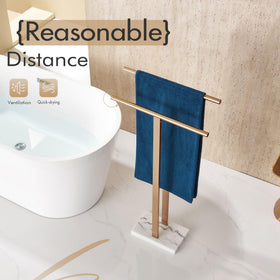 KOKOSIRI champagne-bronze finish resists fingerprints in daily use.