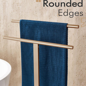 KOKOSIRI two-tier design keeps towels within easy reach.