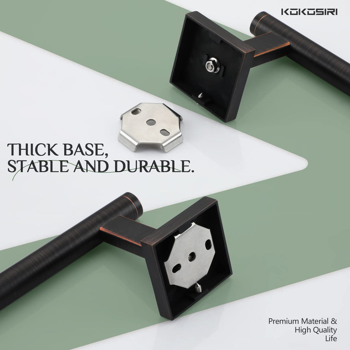 KOKOSIRI preassembled bracket for secure and straightforward wall mounting.